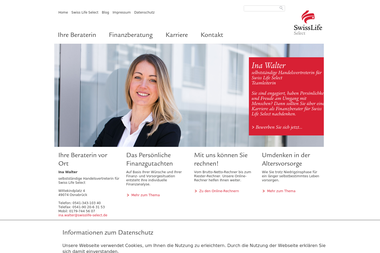 swisslife-select.de/ina-walter - Finanzdienstleister Osnabrück