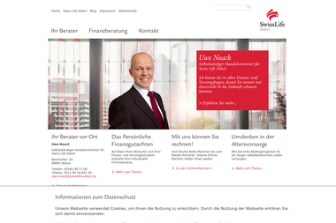 swisslife-select.de/uwe-noack - Finanzdienstleister Ahaus