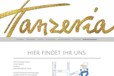 tanzeria.com/kontakt-anfahrt - Tanzschule Markkleeberg