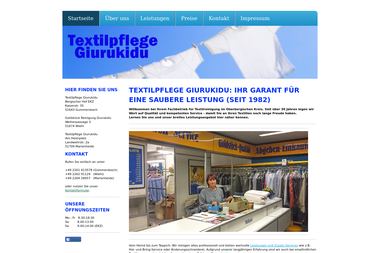 textilpflege-giurukidu.de - Chemische Reinigung Gummersbach