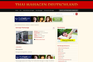 thai-massagen.net/listings/samrangs-thaimassage - Masseur Leverkusen