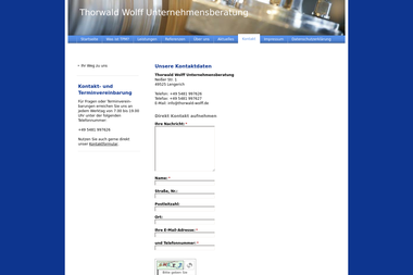 thorwald-wolff.de/kontakt - Unternehmensberatung Lengerich