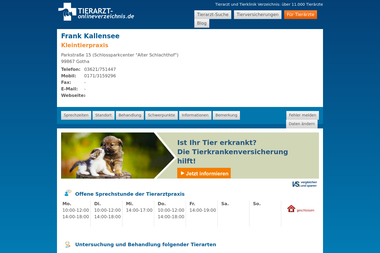tierarzt-onlineverzeichnis.de/tierarztpraxis/99867-gotha/frank-kallensee/4403 - Tiermedizin Gotha
