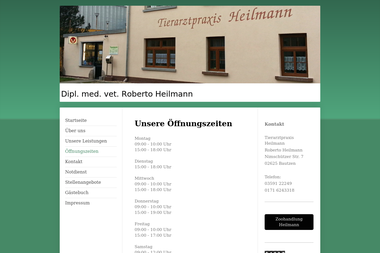 tierarztpraxis-heilmann-bautzen.de/%C3%B6ffnungszeiten - Tiermedizin Bautzen