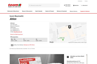 toom-baumarkt.de/mein-markt/details/Ahlen - Klimaanlagenbauer Ahlen