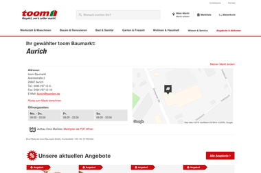 toom-baumarkt.de/mein-markt/details/Aurich - Bauholz Aurich