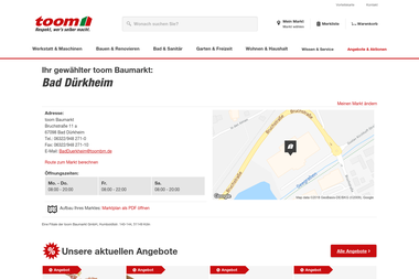toom-baumarkt.de/mein-markt/details/bad-duerkheim - Klimaanlagenbauer Bad Dürkheim