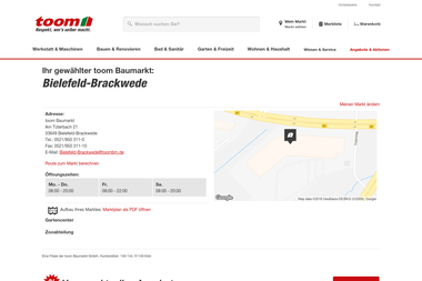 toom-baumarkt.de/mein-markt/details/Bielefeld-Brackwede - Brennholzhandel Bielefeld