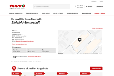 toom-baumarkt.de/mein-markt/details/Bielefeld-Sennestadt - Brennholzhandel Bielefeld