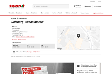 toom-baumarkt.de/mein-markt/details/Duisburg-Wanheimerort - Malerbedarf Duisburg