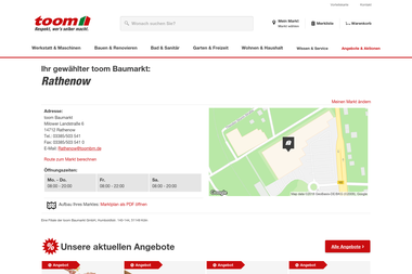 toom-baumarkt.de/mein-markt/details/Rathenow - Elektriker Rathenow