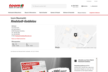 toom-baumarkt.de/mein-markt/details/Riedstadt-Goddelau - Elektriker Riedstadt