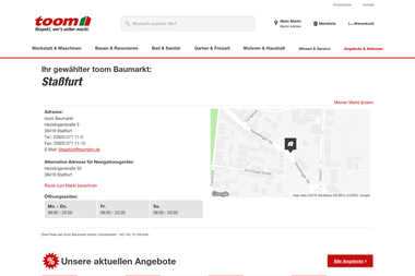 toom-baumarkt.de/mein-markt/details/Stassfurt - Elektriker Stassfurt