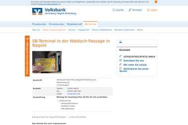 vbhnr.de/wir-fuer-sie/filialen-ansprechpartner/filialen/uebersicht-filialen-eigen/sb-terminal-waldac - Finanzdienstleister Nagold