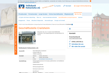 vb-hohenlohe.de/wir-fuer-sie/filialen-ansprechpartner/filialen/uebersicht-filialen/Crailsheim.html - Finanzdienstleister Crailsheim