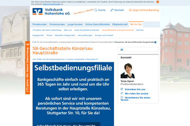 vb-hohenlohe.de/wir-fuer-sie/filialen-ansprechpartner/filialen/uebersicht-filialen/kuenzelsau_haupts - Finanzdienstleister Künzelsau