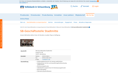 vb-is.de/wir-fuer-sie/filialen-ansprechpartner/filialen/uebersicht-filialen/sb-geschaeftsstelle-stad - Finanzdienstleister Bückeburg