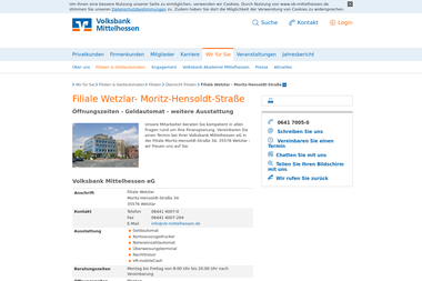 vb-mittelhessen.de/wir-fuer-sie/filialen/filialen/uebersicht-filialen/filiale-wetzlar-moritz-hensold - Finanzdienstleister Wetzlar