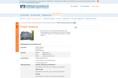 vb-sauerland.de/wir-fuer-sie/filialen-ansprechpartner/filialen/uebersicht-filialen/filiale-olsberg-- - Finanzdienstleister Olsberg