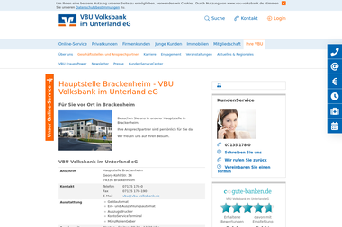 vbu-volksbank.de/ihre-vbu/filialen-ansprechpartner/filialen/uebersicht-filialen/brackenheim.html - Finanzdienstleister Brackenheim