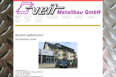 veit-metallbau-gmbh.de - Schweißer Leinfelden-Echterdingen