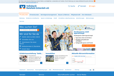 volksbank-bi-gt.de - Finanzdienstleister Verl