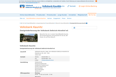 volksbank-dh.de/wir-fuer-sie/filialen-ansprechpartner/filialen/uebersicht-filialen/zweigniederlassun - Finanzdienstleister Verl