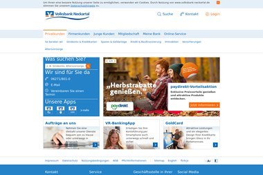 volksbank-neckartal.de - Finanzdienstleister Leimen