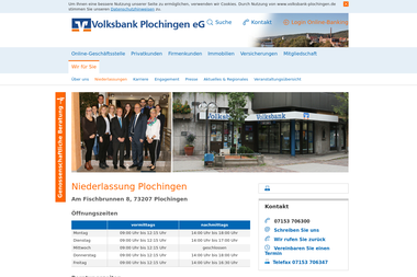 volksbank-plochingen.de/wir-fuer-sie/filialen-ansprechpartner/filialen/filialsuche/geschaeftsstelle_ - Finanzdienstleister Plochingen