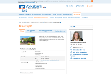 volksbank-syke.de/wir-fuer-sie/filialen-ansprechpartner/filialen/uebersicht-filialen/200.html - Finanzdienstleister Syke