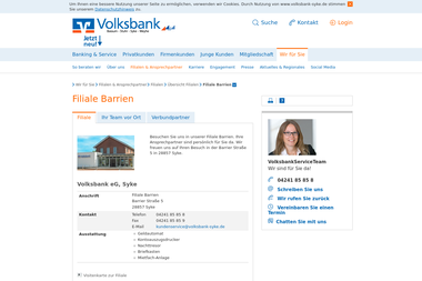 volksbank-syke.de/wir-fuer-sie/filialen-ansprechpartner/filialen/uebersicht-filialen/250.html - Finanzdienstleister Syke