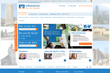 volksbank-vor-ort.de - Finanzdienstleister Rudolstadt