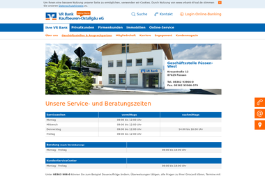 vrbank-kf-oal.de/wir-fuer-sie/filialen-ansprechpartner/geschaeftsstellen/fuessen/fuessen-west.html - Finanzdienstleister Füssen