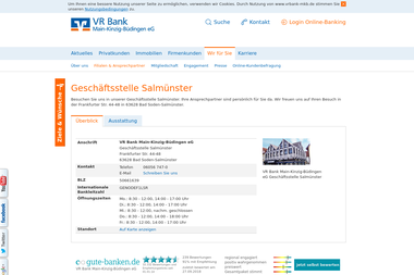 vrbank-mkb.de/wir_fuer_sie/filialen/filialen/uebersicht-filialen/salmuenster.html - Finanzdienstleister Bad Soden-Salmünster