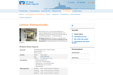 vrbankrheinsieg.de/wir-fuer-sie/filialen-ansprechpartner/filialen/uebersicht-filialen/lohmar-rathaus - Finanzdienstleister Lohmar