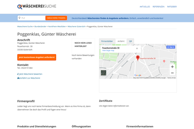 waescherei-suche.de/p/33330-poggenklas-guenterwaescherei.html - Chemische Reinigung Gütersloh