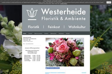 westerheide-floristik.de - Blumengeschäft Mettmann