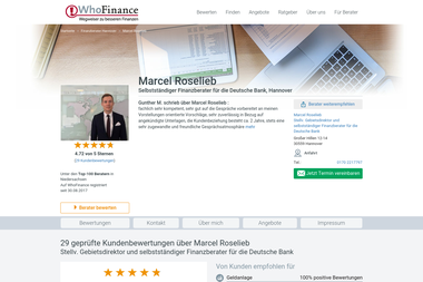 whofinance.de/berater/marcel-roselieb - Finanzdienstleister Hannover