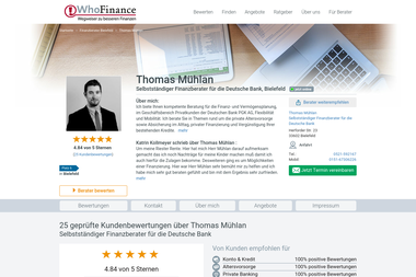 whofinance.de/berater/thomas-muehlan - Finanzdienstleister Bielefeld