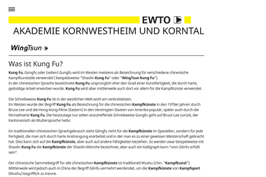 wt-schule-kornwestheim.de/wingtsun/was-ist-kung-fu - Selbstverteidigung Kornwestheim