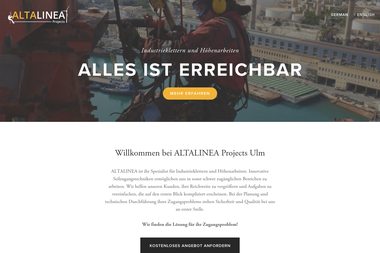 Altalinea Industriekletterer Ulm - Inh. Andy Bradshaw - Hochbauunternehmen Ulm