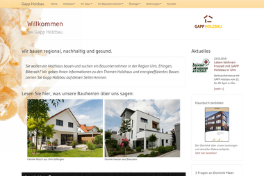 gappholzbau.de - Zimmerei Öpfingen