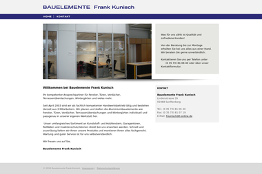 bauelemente-frank-kunisch.de - Fenstermonteur Senftenberg