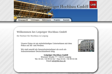 lhb-bau.de - Hochbauunternehmen Leipzig