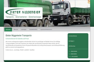 niggemeier-transporte.de - Containerverleih Borchen
