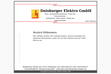 duisburger-elektro.de - Elektriker Duisburg