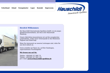 Hauschildt-Spedition.de - Internationale Spedition Hamburg