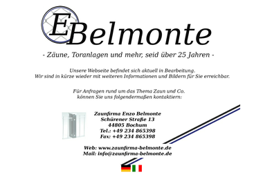 zaunfirma-belmonte.de - Zaunhersteller Bochum