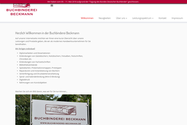 buchbinderei-beckmann.de - Druckerei Bochum