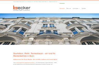 stuck-becker.com - Malerbetrieb Bonn